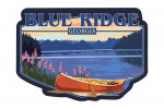 Blue Ridge, Georgia - Canoe & Lake - Contour