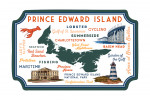 Prince Edward Island, Canada - Typography & Icons - Contour - Lantern Press Artwork
