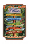 California Redwoods - Destination Signpost - I Came I Saw - Contour - Lantern Press Artwork