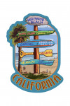 Hollywood Beach, California - Destination Sign - Contour