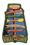 Killington Peak, Vermont - Destination Signpost - Contour - Lantern Press Artwork