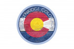 Breckenridge, Colorado - Rustic State Flag - Contour - Lantern Press Artwork