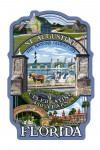 St Augustine, Florida - Celebrating 450 Years - Montage Scenes - Contour - Lantern Press Artwork