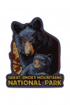 Great Smoky Mountains National Park, Tennessee - Black Bears - Mosaic - Contour - Lantern Press Artwork