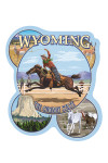 Wyoming - The Cowboy State - Sites & Rodeo Montage - Contour