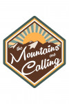The Mountains are Calling - Contour  - Lantern Press Artwork