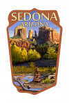 Sedona, Arizona - Cathedral Rock & Cairn - Contour