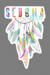 Sedona, Arizona - Colorful Feathers - Dreamcatcher - Contour
