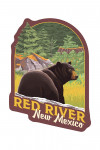 Red River, New Mexico - Bear in Forest - Contour - Lantern Press Artwork