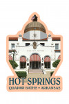 Hot Springs National Park, Arkansas - Quapaw Bathhouse - Contour