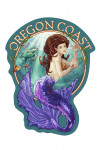 Oregon Coast - Mermaid - Contour - Lantern Press Artwork
