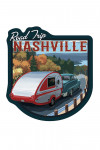Nashville, Tennessee - Retro Camper Road Trip - Contour - Lantern Press Artwork