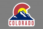 Colorado - Colorado Flag & Mountain - Contour