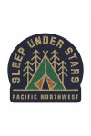 Pacific Northwest - Sleep Under the Stars - Camping - Contour - Lantern Press Artwork