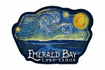 Emerald Bay State Park, California - Van Gogh Starry Night - Contour