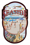 Seaside, Oregon - Montage - Contour - Lantern Press Artwork