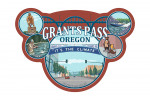 Grants Pass, Oregon - Montage - Contour - Lantern Press Artwork
