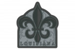 Louisiana - Fleur De Lis - Blue Pattern - Contour - Lantern Press Artwork