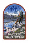 Pacific Northwest & Cascades - Hiker & Lake - Get Out & Hike - Contour