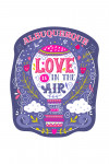 Albuquerque, New Mexico - Love Is In the Air - Hot Air Balloon - Contour - Lantern Press Artwork