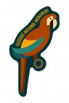 Tuzigoot National Monument, Arizona - Parrot - Geo - Contour - Lantern Press Artwork