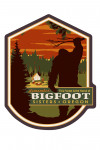 Sisters, Oregon - Home of Bigfoot - Contour - Lantern Press Artwork