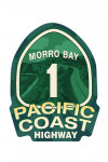 Morro Bay, California - Pacific Coast Highway Sign - Contour - Lantern Press Artwork