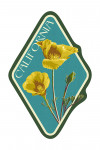 California - Poppy - Letterpress - Contour - Lantern Press Artwork