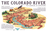 Grand Canyon National Park, Arizona - Colorado River - Infographic - Lantern Press Artwork