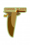 Channel Islands National Park, California - Pelican - Geometric - Contour - Lantern Press Artwork