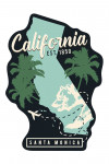 Santa Monica, California - State Outline - Urban Traveler - Contour