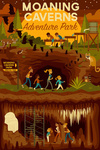 Moaning Caverns Adventure Park, California - Geometric - Lantern Press Artwork