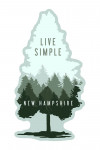 New Hampshire - Live Simple - Contour - Lantern Press Artwork