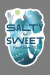 Topsail Island, North Carolina - Salty but Sweet - Mermaid - Lantern Press Artwork