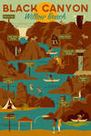 Black Canyon, Arizona - Geometric - Lantern Press Artwork