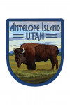 Antelope Island, Utah - Bison Scene - Contour