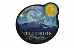 Telluride, Colorado - Pikes Peak - Starry Night - Contour - Lantern Press Artwork