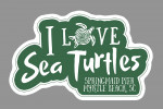 Myrtle Beach, South Carolina - I Love Sea Turtles - Springmaid Pier - Contour