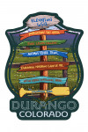 Durango, Colorado - Signpost - Contour