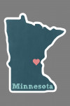 Minneapolis, Minnesota - Chalkboard State - Contour