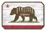 Temecula, California - Rustic State Flag - Contour