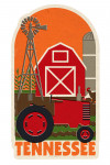 Tennessee - Country - Woodblock - Contour - Lantern Press Artwork