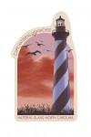 Outer Banks, North Carolina - Cape Hatteras Lighthouse- Contour - Lantern Press Artwork