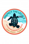 Juno Beach, Florida - Courageous Explorer Collection - Turtle, Respect the Locals - Contour