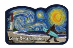 Long Beach Island, New Jersey - Starry Night - Bigfoot on the Beach - Contour