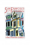 San Francisco, California - Painted Ladies - Contour