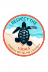 Cumberland Island, Georgia - Courageous Explorer Collection - Turtle, Respect the Locals - Contour