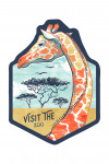 Visit the Zoo - Graphic Pastel - Giraffe - Contour