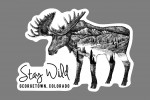 Georgetown, Colorado - Stay Wild - Moose & Mountains - Double Exposure