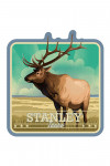 Stanley, Idaho - Elk - Lithograph - Contour - Lantern Press Artwork